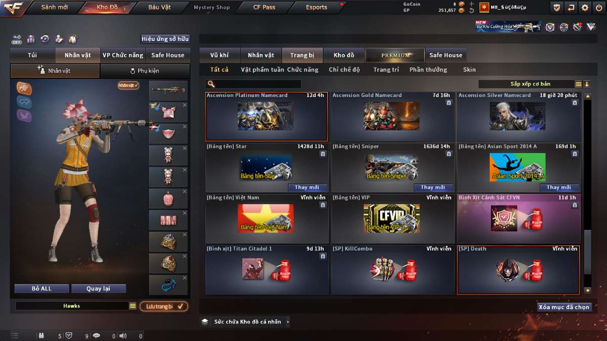shop acc cf uy tin gia re